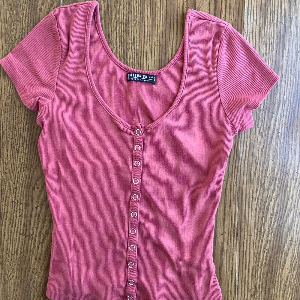 Cotton Pinkish Crop Top